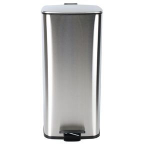 Living & Co Rectangle Pedal Bin Stainless Steel 30L
