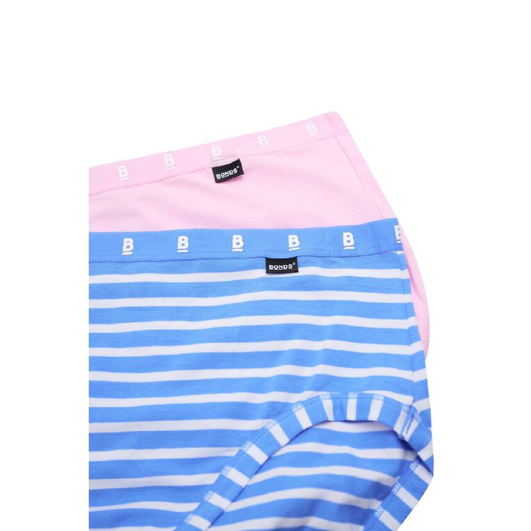 B FOR BONDS Women's Full Briefs 2 Pack, Blue/Pink, hi-res