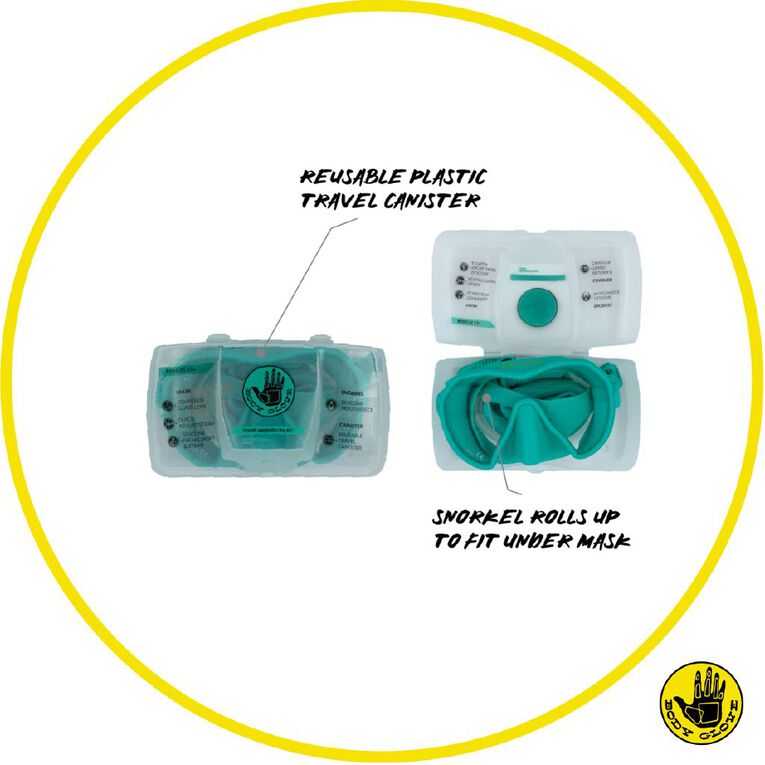 Body Glove Adults Travel Snorkel set Green, , hi-res