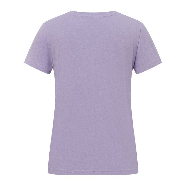 H&H Women's Short Sleeve V-Neck Tee, Purple Light, hi-res