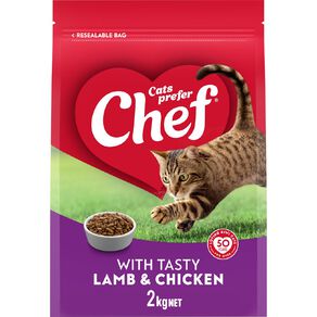 Chef With Tasty Lamb And Chicken Cat Food 2kg