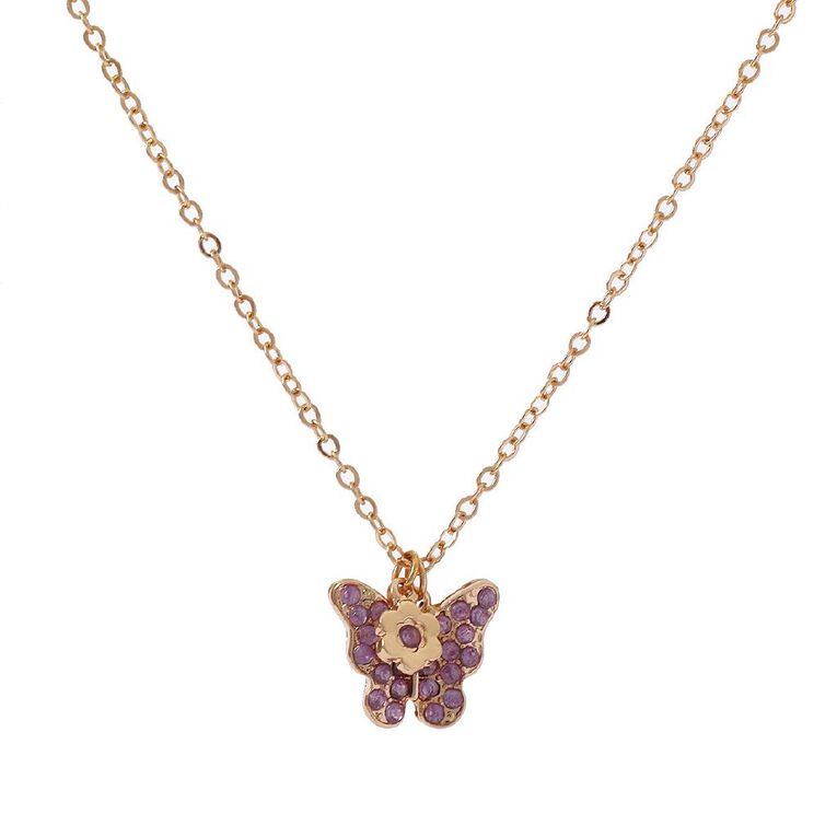 Kids' Butterfly Necklace, , hi-res