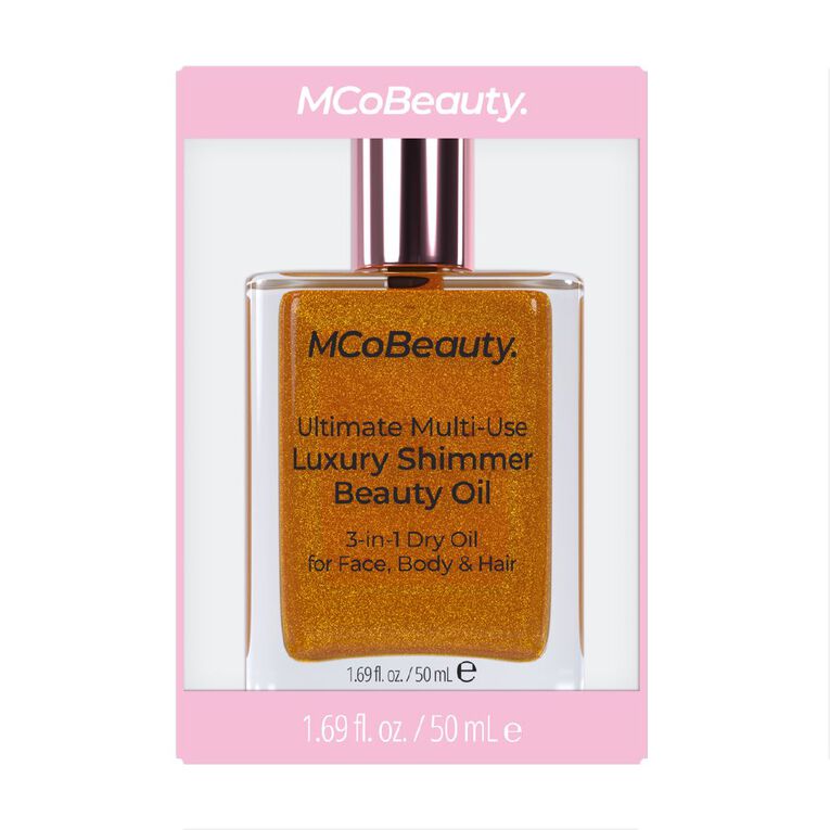 MCoBeauty Ultimate Multi-Use Luxury Shimmer Beauty Oil, , hi-res
