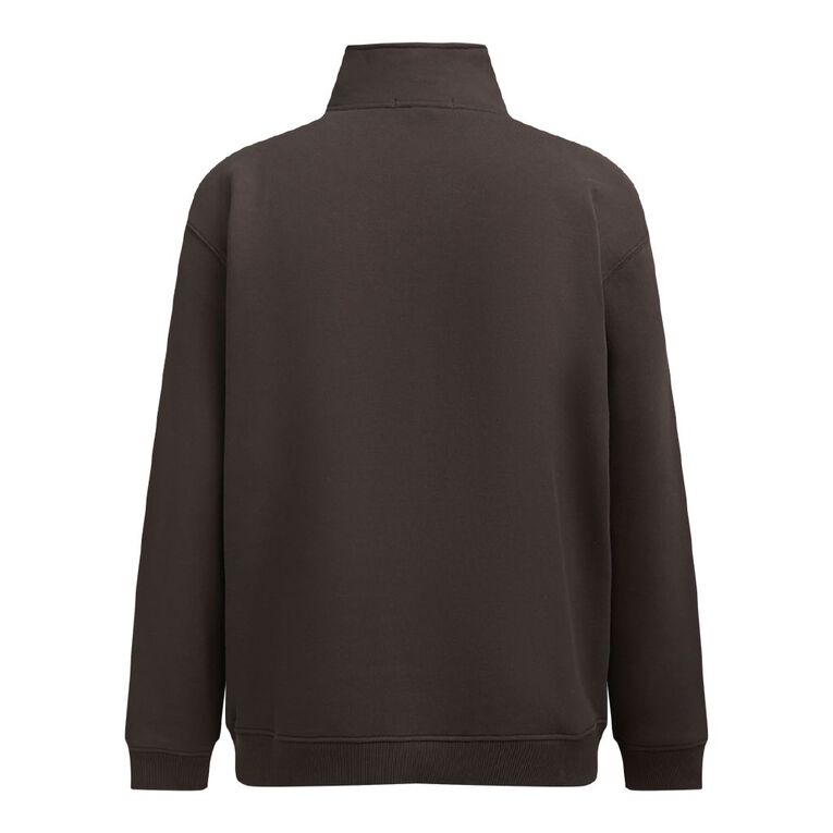 H&H Men's QTR Zip Heavyweight Sweat, Grey Dark, hi-res
