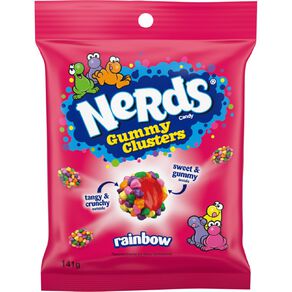 Nerds Nerds Gummy Clusters Rainbow Med Bag 141g