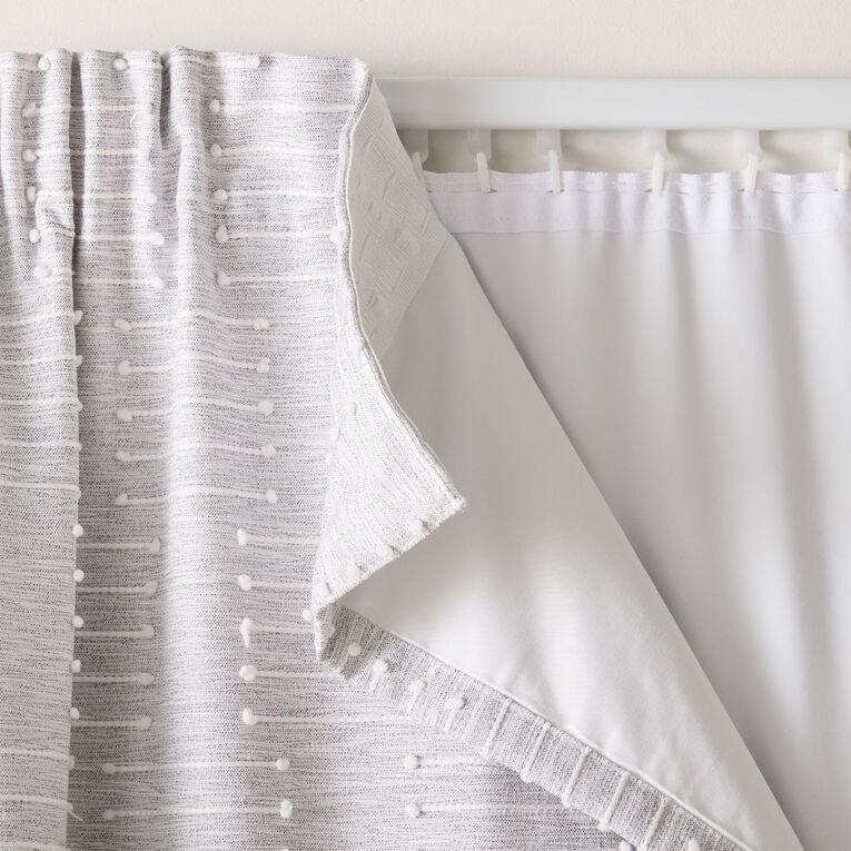 Living & Co Curtain Lining White 150-230cm Wide/205cm Drop, , hi-res