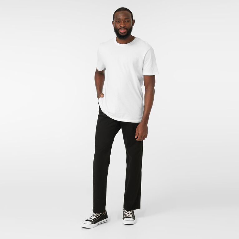 H&H Men's Classic Chino Pants Black The Warehouse