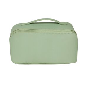 Poppi Zip Open Large Cosmetic Bag Green