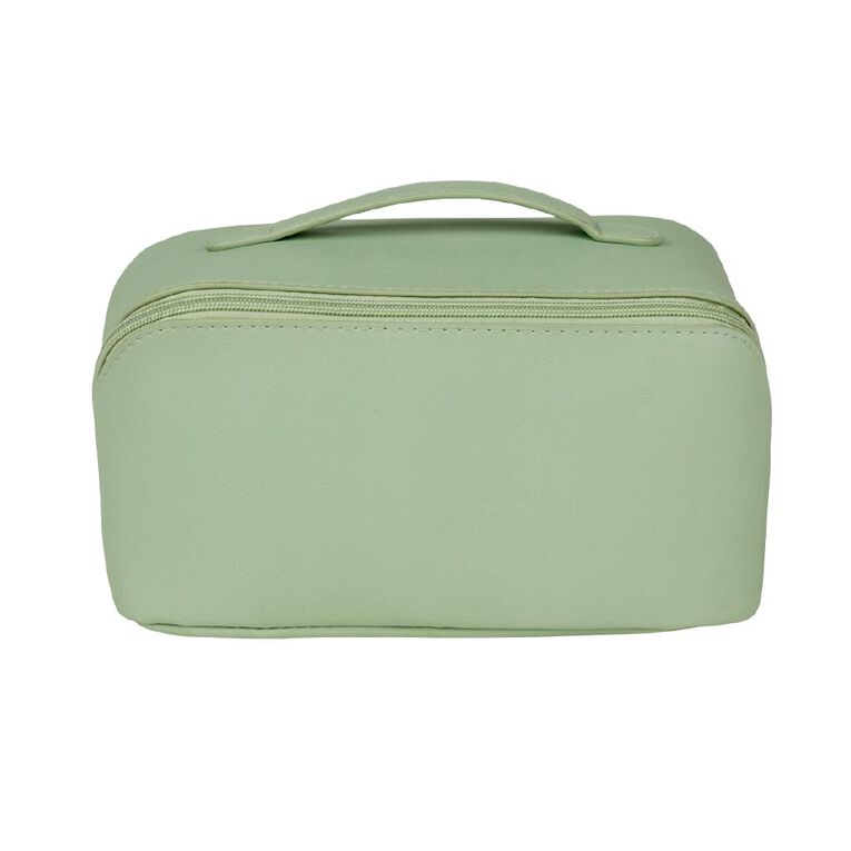 Poppi Zip Open Large Cosmetic Bag Green, , hi-res