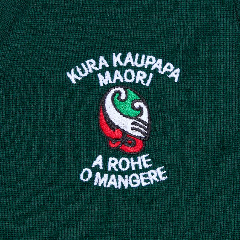 Schooltex TKKM O Mangere Jersey with Embroidery, Bottle Green, hi-res
