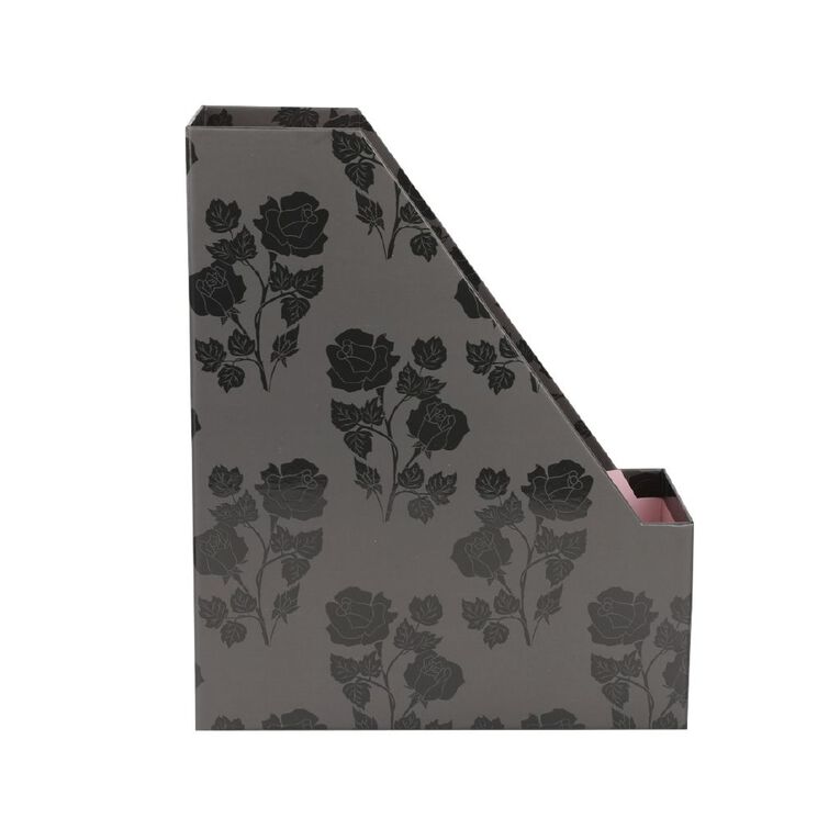 Uniti Stationery Urban Noir Magazine Holder Black, , hi-res