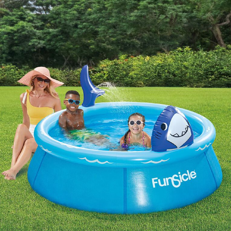 Funsicle Blue Shark QuickSet Pool 6 Foot, , hi-res