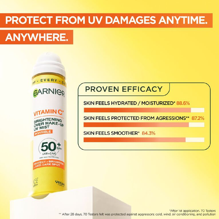 Garnier Vitamin C Mist SPF50 75ml, , hi-res