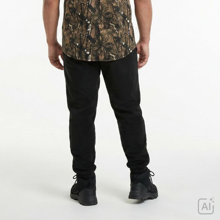 Back Country Adults' Plain Fleece Pants, Black, hi-res