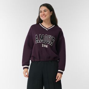 H&H Women's Long Sleeve Puffball Hem College