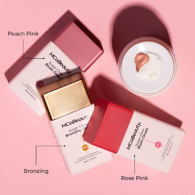 MCoBeauty Super Glow Blush Drops Peach Pink, , hi-res