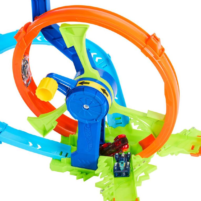 Hot Wheels Crank Crash Turbine Challenge Trackset, , hi-res