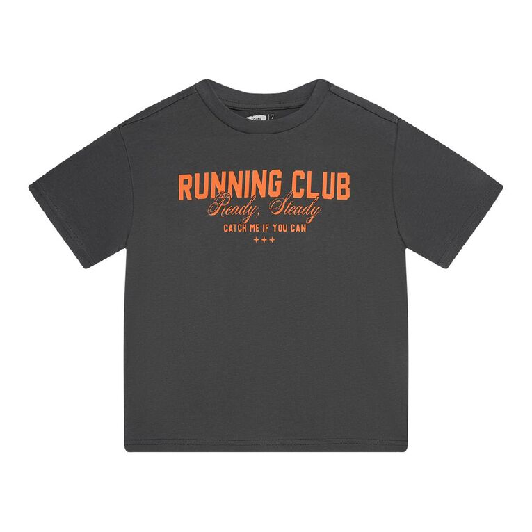 Young Original Short Sleeve Relaxed Print Tee, Grey Dark, hi-res