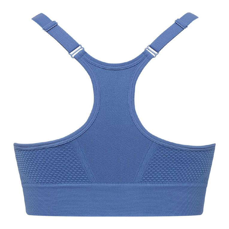 Active Intent Women's Racer Back Sports Bra, Blue Mid, hi-res