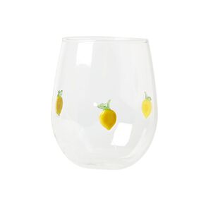 Living & Co Stemless Wine Glass Summer Fruit Clear