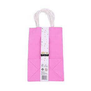 Party Inc Paper Bag Pink 6 Pack
