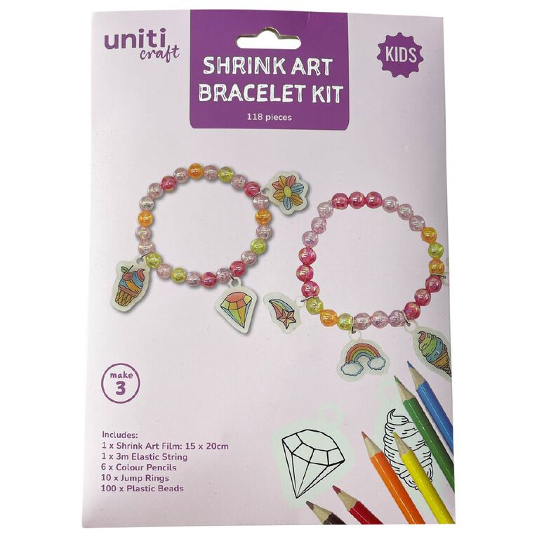Uniti Kids Shrink Art Bracelet Kit, , hi-res
