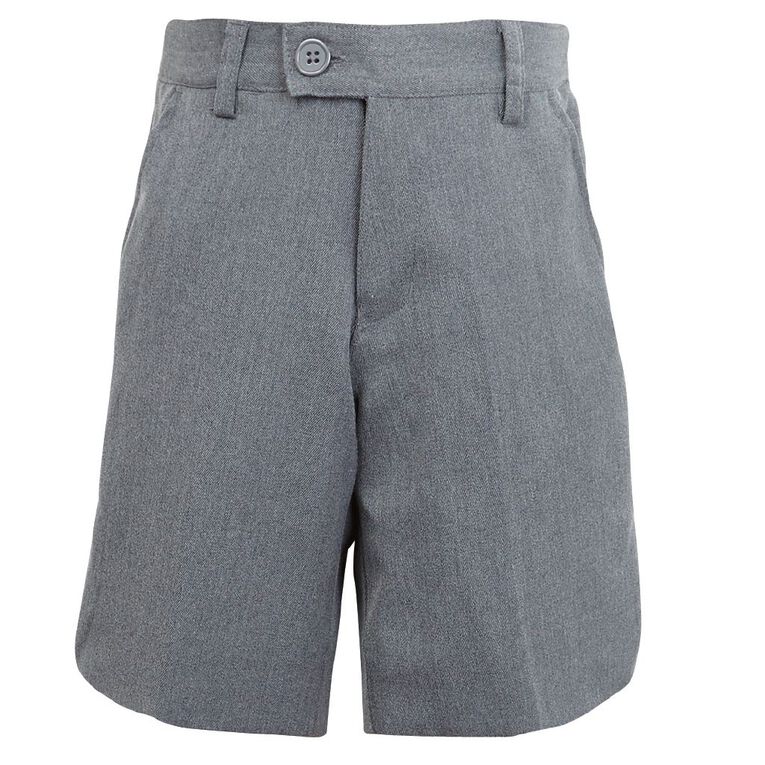 Schooltex Boys' Winter Zip Shorts, Grey Mid, hi-res