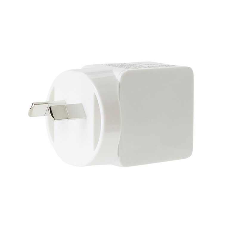 Tech.Inc 2.4A Wall Charger with Lightning Cable 1M White, , hi-res