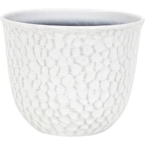 Ames Glazed Pot White 39cm