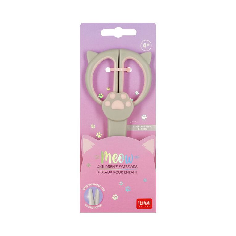 Legami Meow Kitty Kids' Scissors, , hi-res