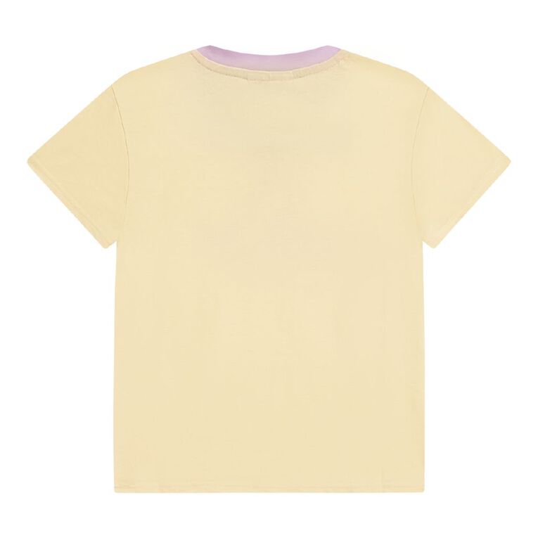 H&H Girls' T-shirt Nightie, Yellow Light, hi-res