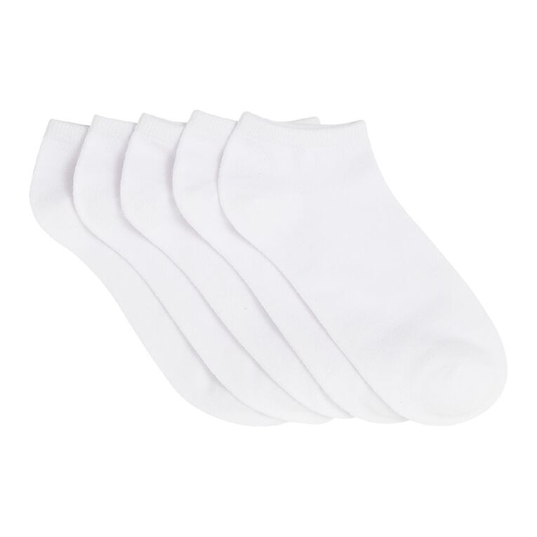H&H Anker Socks 5 Pack, White, hi-res