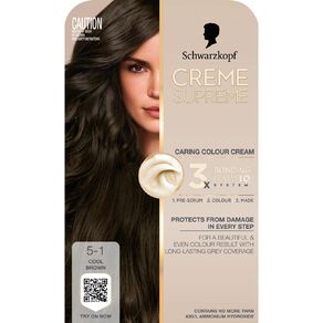 schwarzkopf creme supreme 5.1 cool brown 180 ml