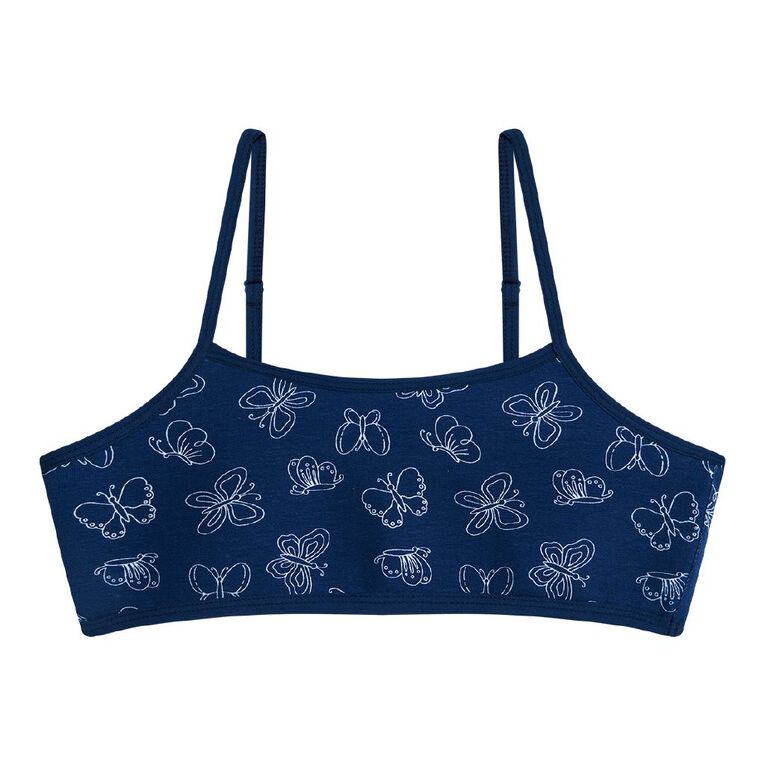 H&H Girls' Crop 2 Pack, Blue/Grey, hi-res