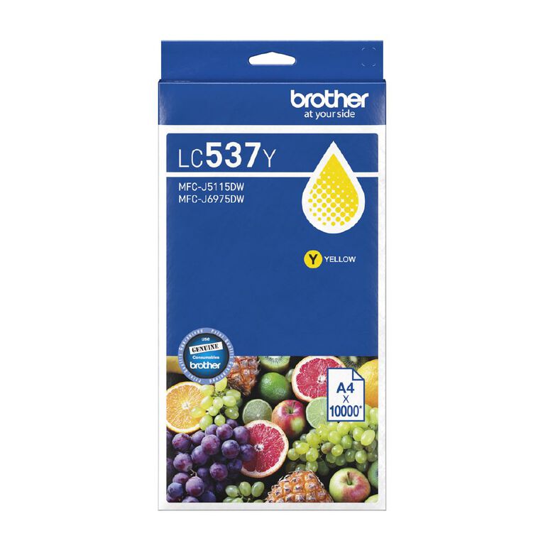Brother LC537 Ink Yellow 10000 Pages, , hi-res