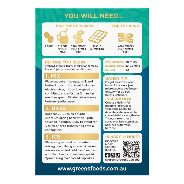 Green's Deluxe Cupcakes 490g, , hi-res