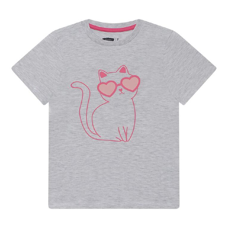 Young Original Short Sleeve Print Tee, Grey Light, hi-res