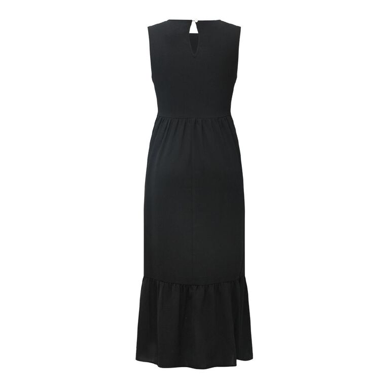 H&H Women's Drop Hem Midi Dress, Black, hi-res