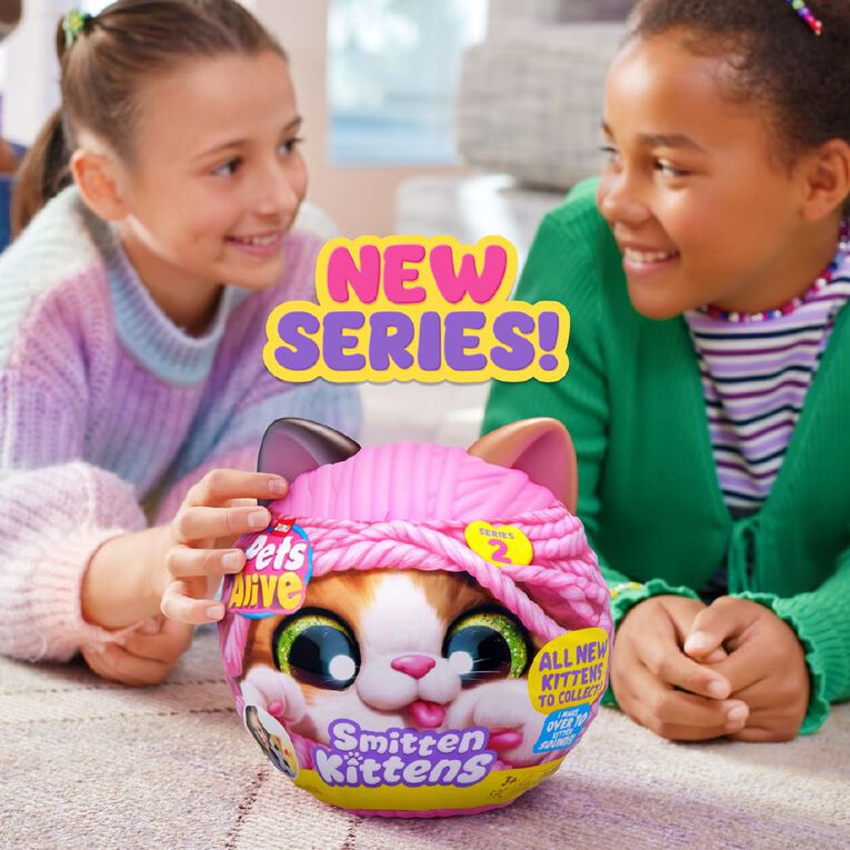 Zuru Pets Alive Smitten Kittens Interactive Plush Series 2, , hi-res