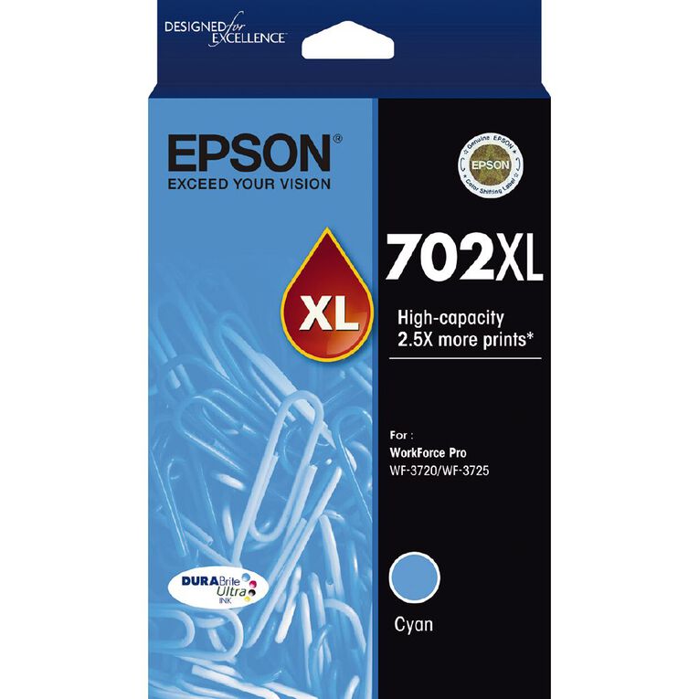 Epson Ink Cyan 702XL (950 Pages), , hi-res