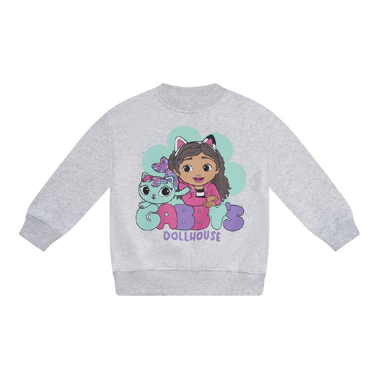 Gabby's Dollhouse Preschool Printed Sweatshirt, Grey Light, hi-res