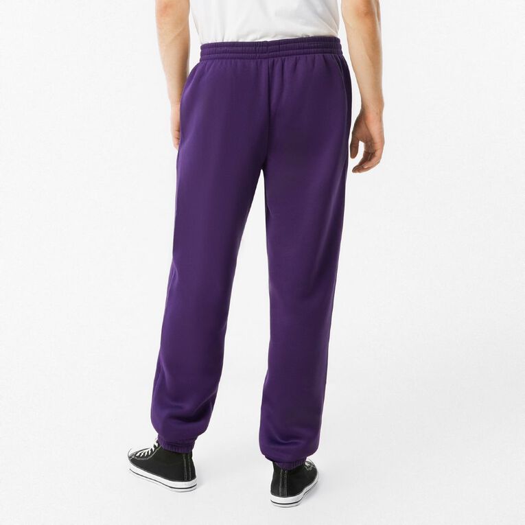 Garage Men's Elastic Cuff Trackpants, Purple Dark, hi-res