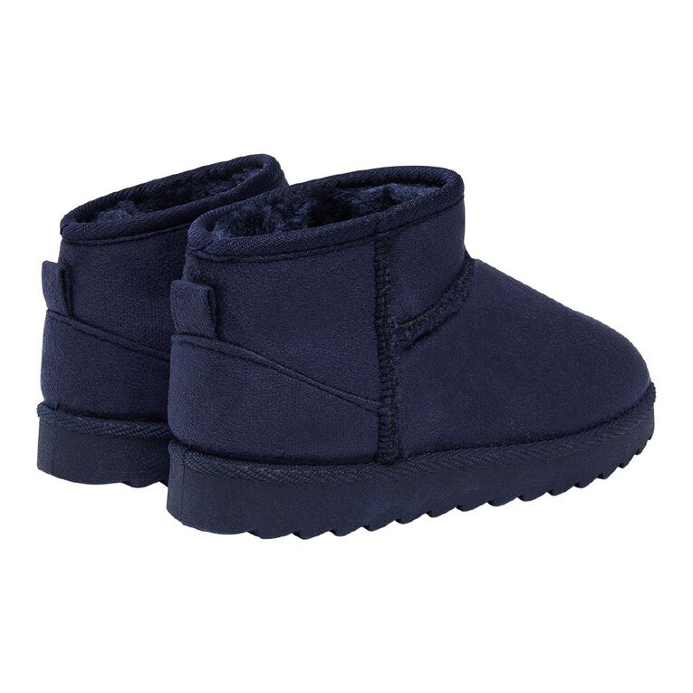 Young Original Senior Kids' Kirby Slipper Boots, Navy, hi-res