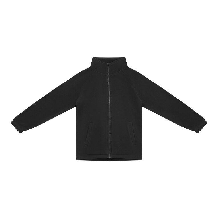 Young Original Microfibre Zip-Thru, Black, hi-res