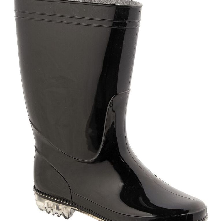 H&H Women's PVC Splash Gumboots, Black, hi-res