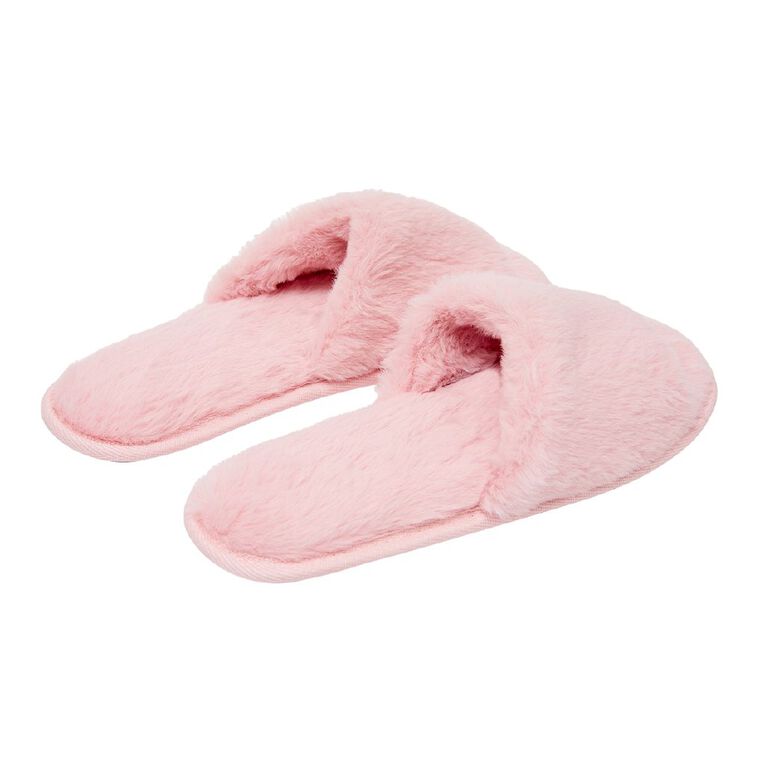 H&H Women's Strap Slippers, Pink Light, hi-res