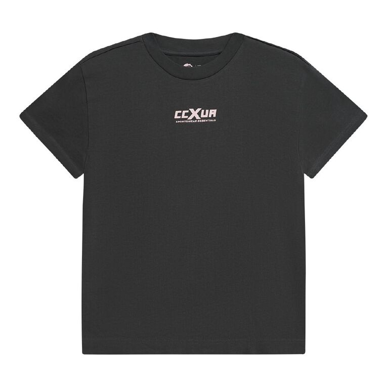 Young Original Short Sleeve Urban Academy Heavy Weight Boxy Tee, Grey Dark CCXUA, hi-res