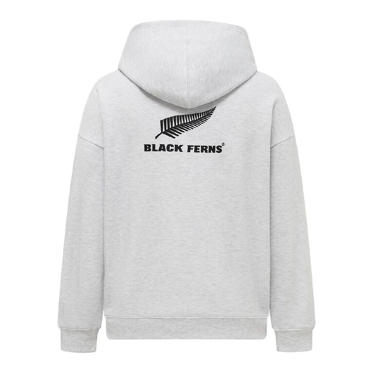 Black Ferns Adults' Oversized Hoodie, Silver, hi-res