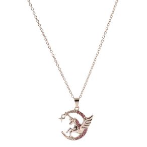 Young Original Kids' Magical Unicorn Rose Gold Necklace