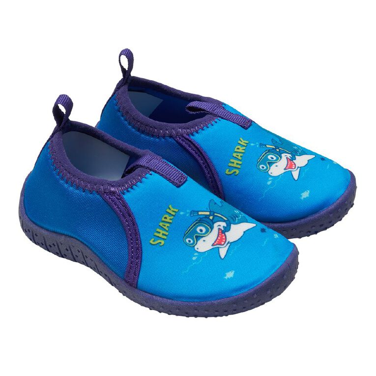 Active Intent Junior Kids' Aqua Socks, Blue, hi-res